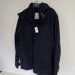 Gap Mens Windbreaker Navy Coat